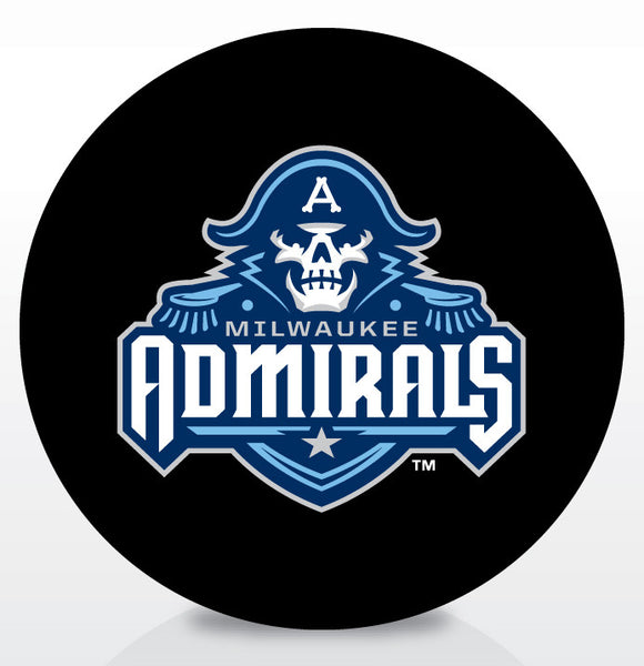 MILWAUKEE ADMIRALS 50TH YR HOCKEY PUCK . | SidelineSwap