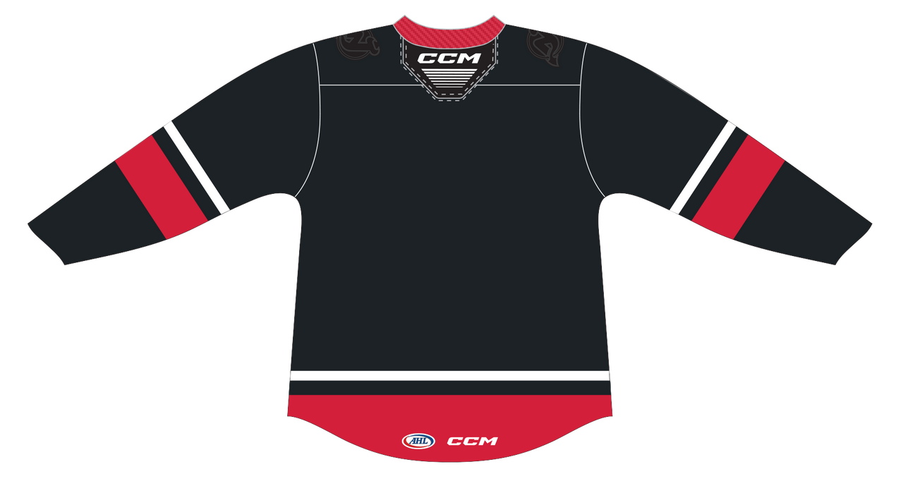 CCM Quicklite Utica Comets Premier Black Third Jersey