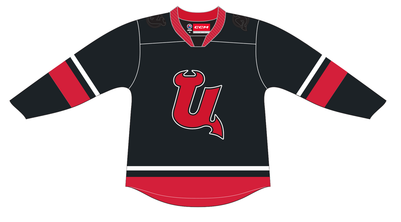 CCM Quicklite Utica Comets Premier Black Third Jersey