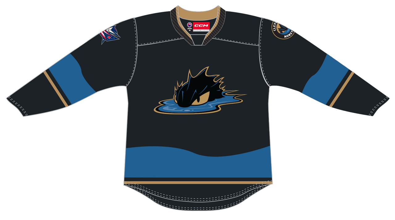 CCM Quicklite Cleveland Monsters Premier Black Jersey 24-25