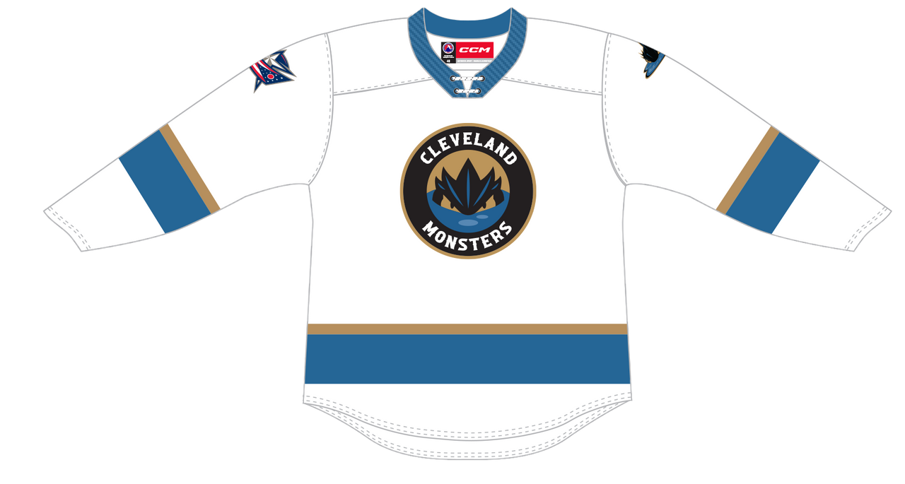 CCM Quicklite Cleveland Monsters Premier White Jersey