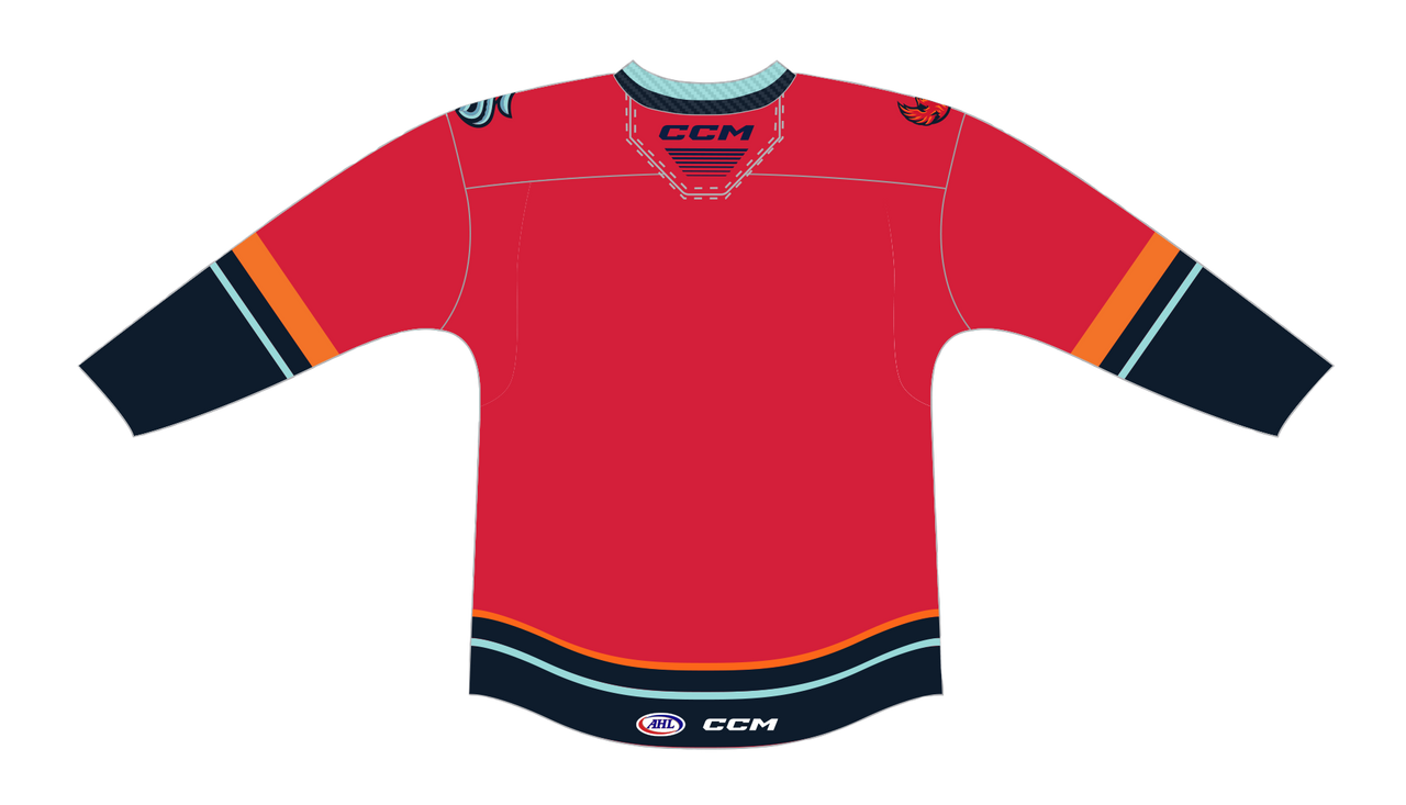 CCM Quicklite Coachella Valley Firebirds Premier Third Red Jersey