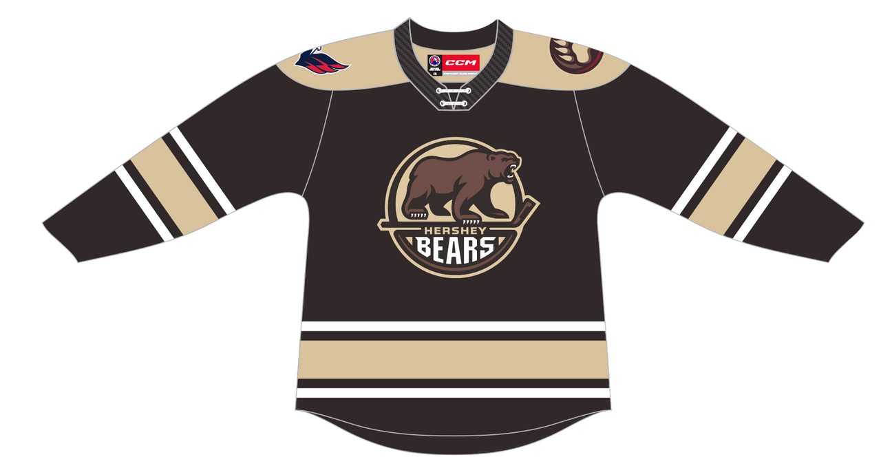 CCM Quicklite Hershey Bears Premier Brown Jersey