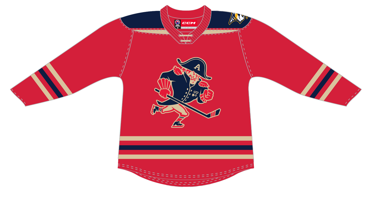 CCM Quicklite Milwaukee Admirals Customized Premier Alternate Red Jersey