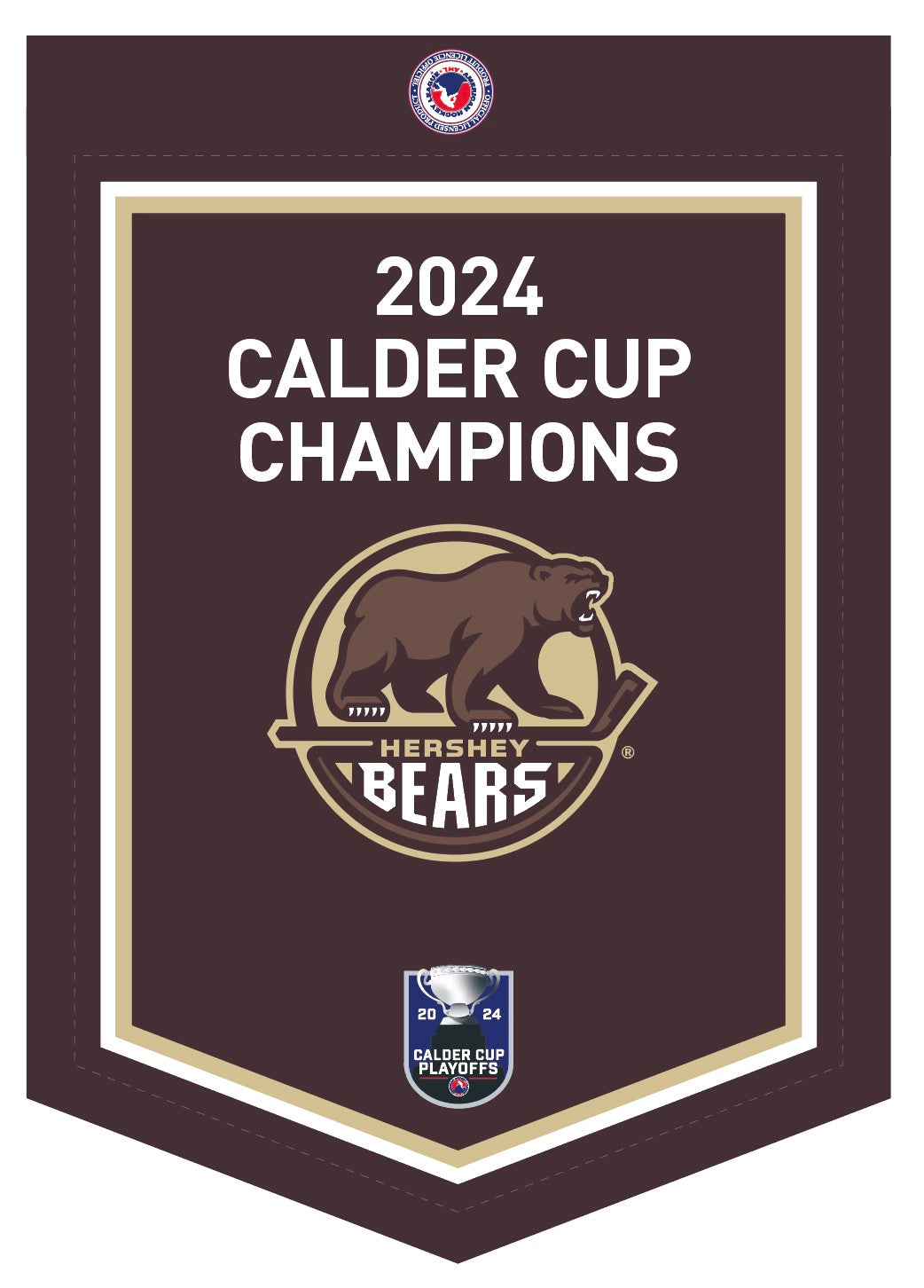 Hershey Bears 2024 Calder Cup Champions Team Banner