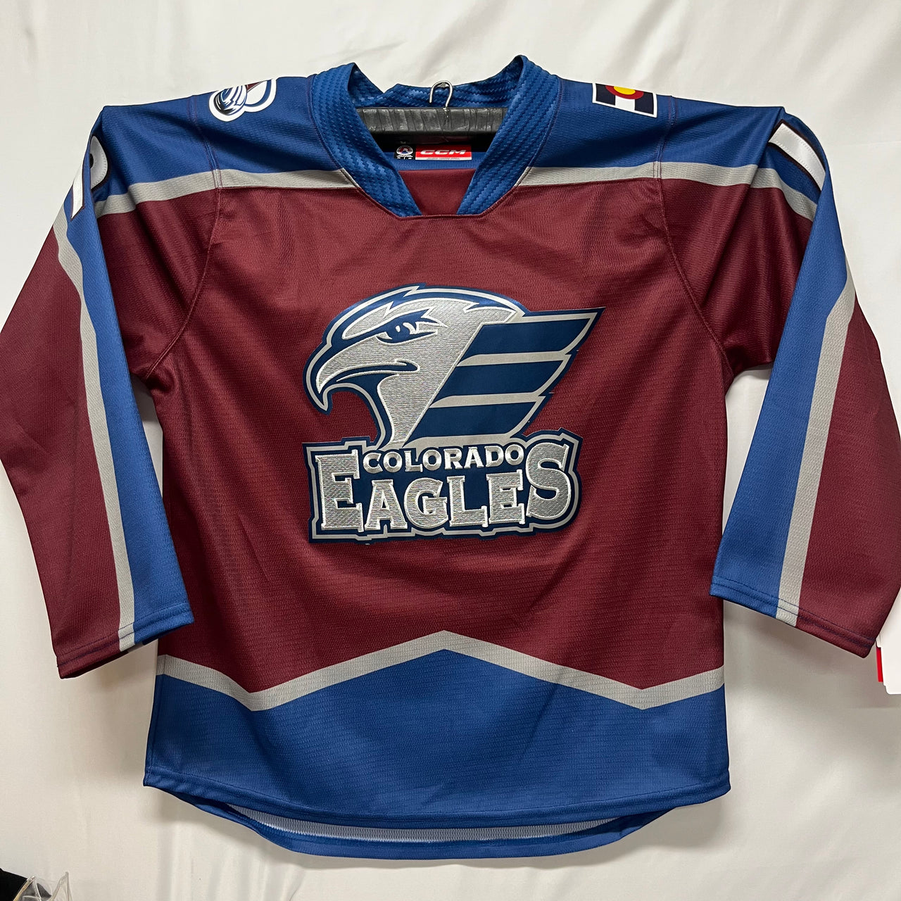 CCM Quicklite Colorado Eagles Premier Maroon Third Jersey - TUFTE #10