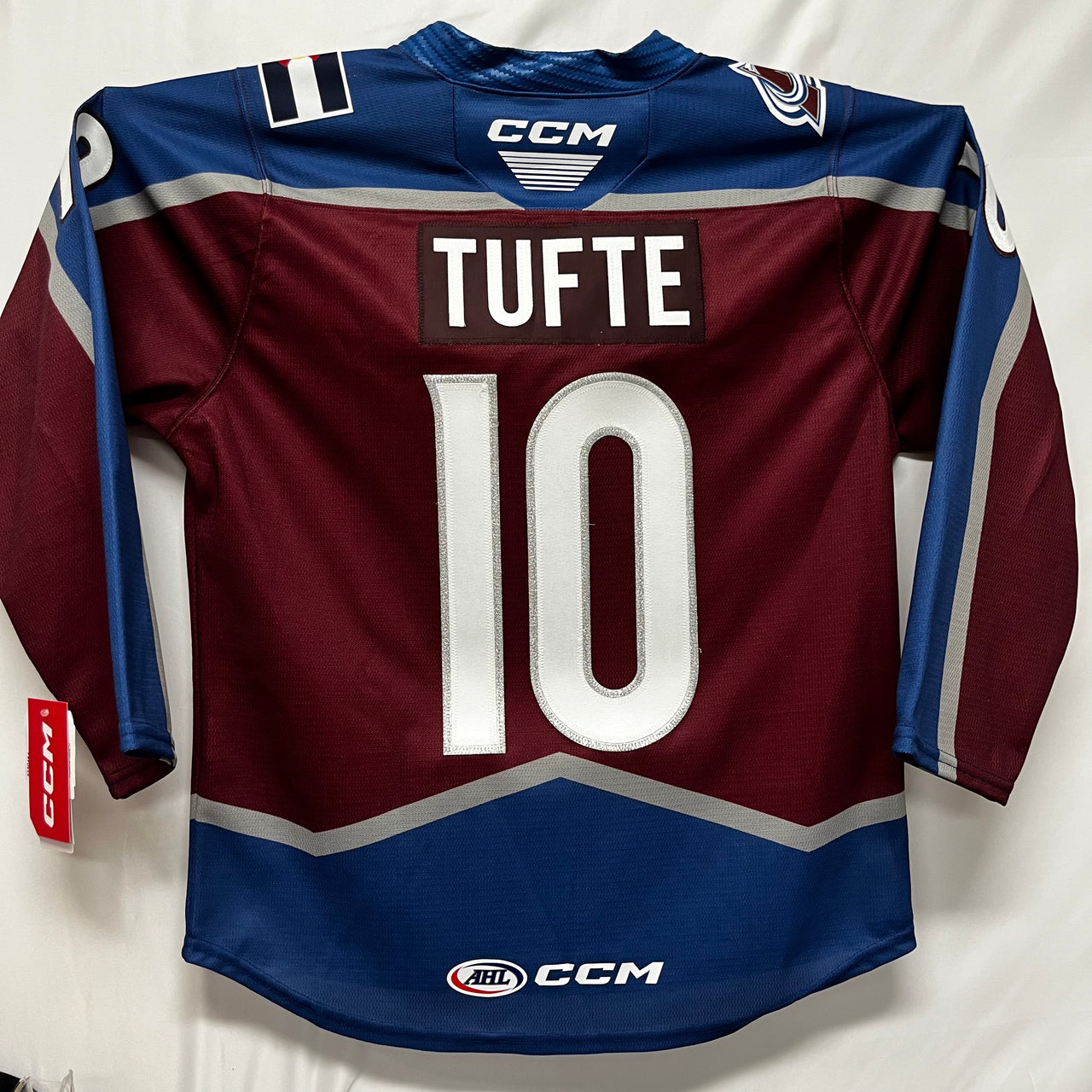 CCM Quicklite Colorado Eagles Premier Maroon Third Jersey - TUFTE #10