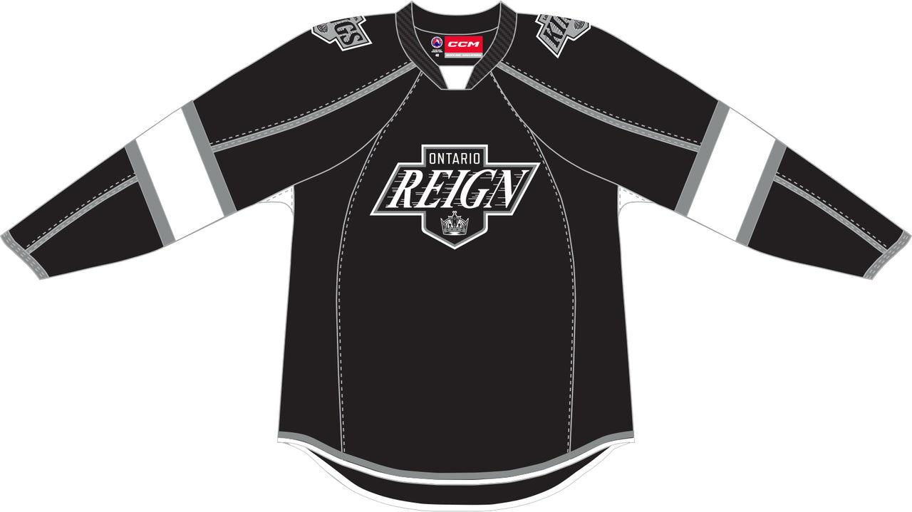 CCM Quicklite Ontario Reign Premier Black Jersey (2024-25 Season)