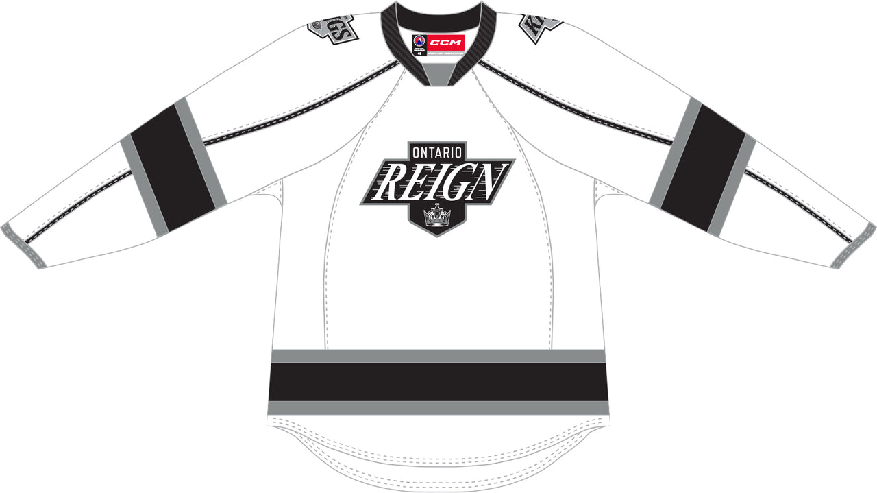 CCM Quicklite Ontario Reign Premier White Jersey (2024-25 Season)