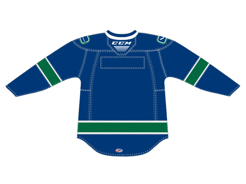 CCM Quicklite Utica Comets Premier Adult Blue Jersey (Clearance)