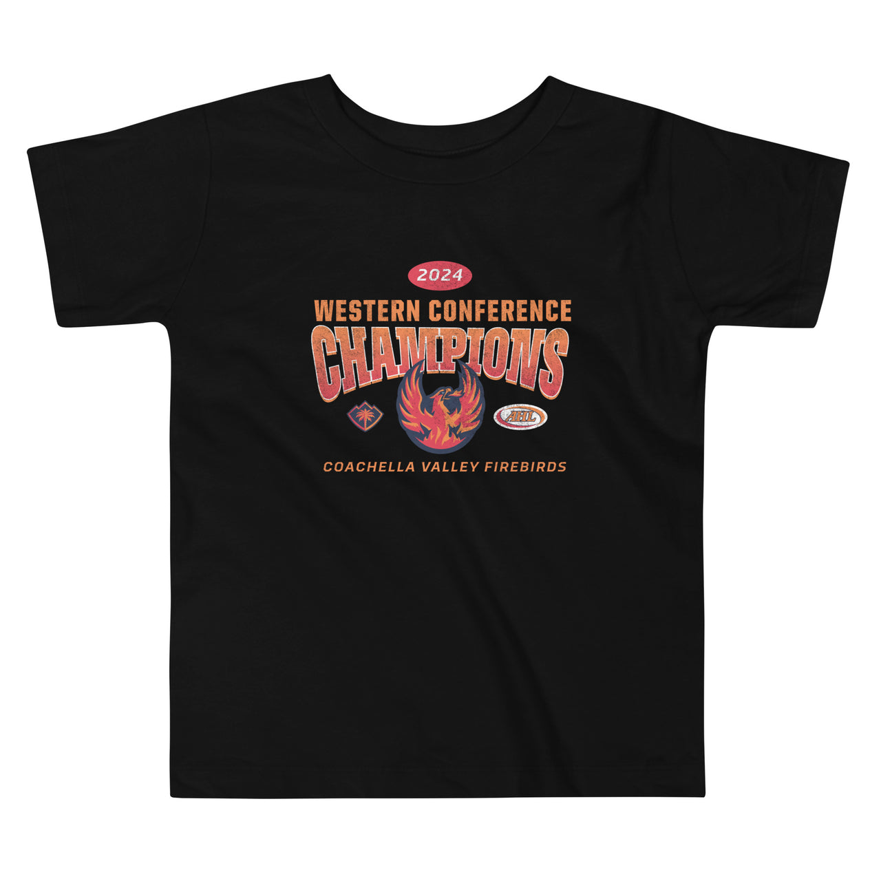 Coachella Valley Firebirds 2024 Western Conference Champions Toddler Short Sleeve Tee