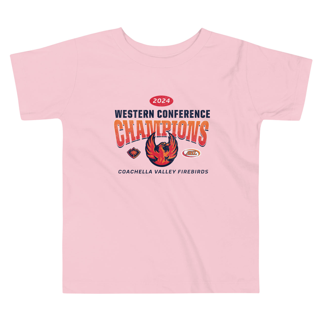 Coachella Valley Firebirds 2024 Western Conference Champions Toddler Short Sleeve Tee