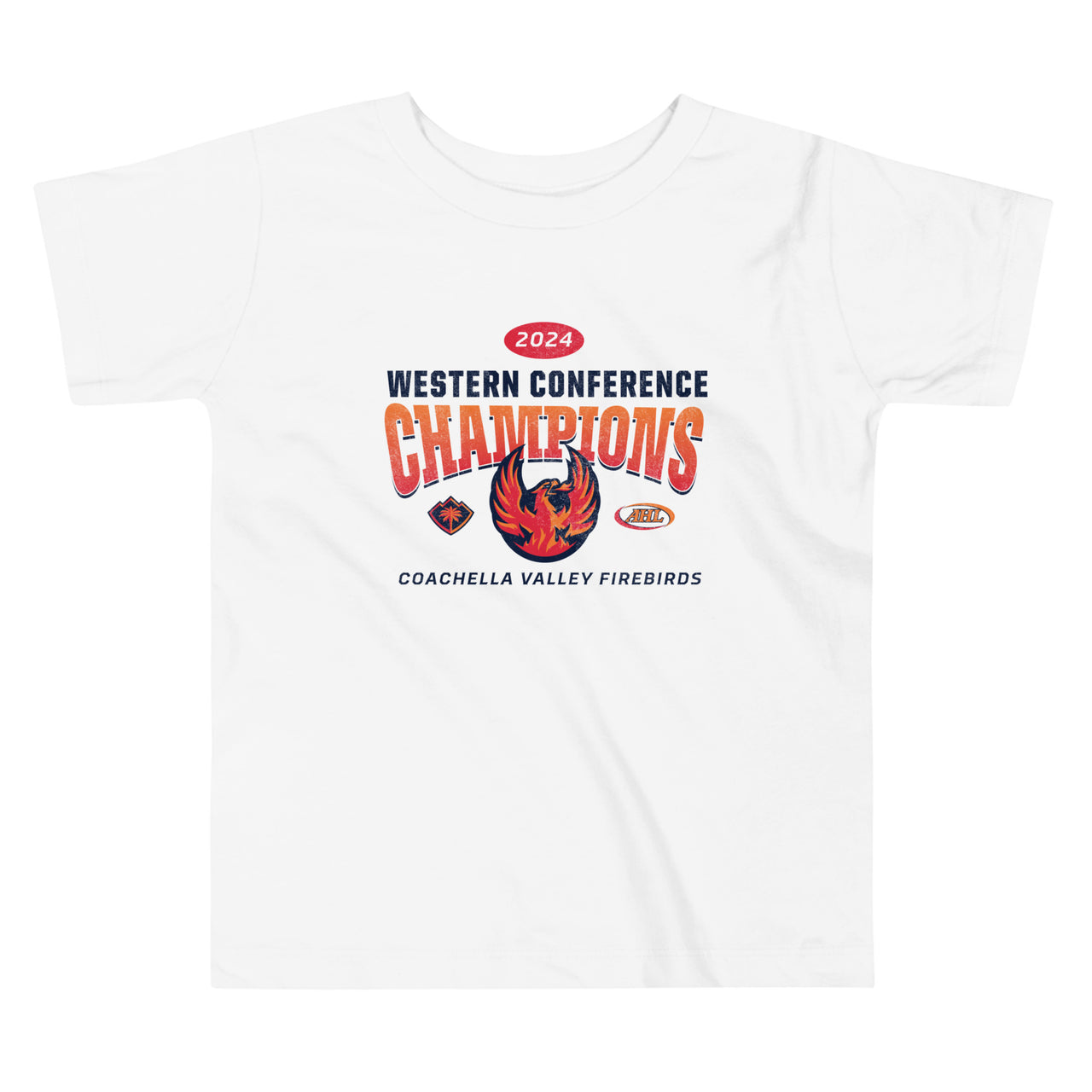 Coachella Valley Firebirds 2024 Western Conference Champions Toddler Short Sleeve Tee