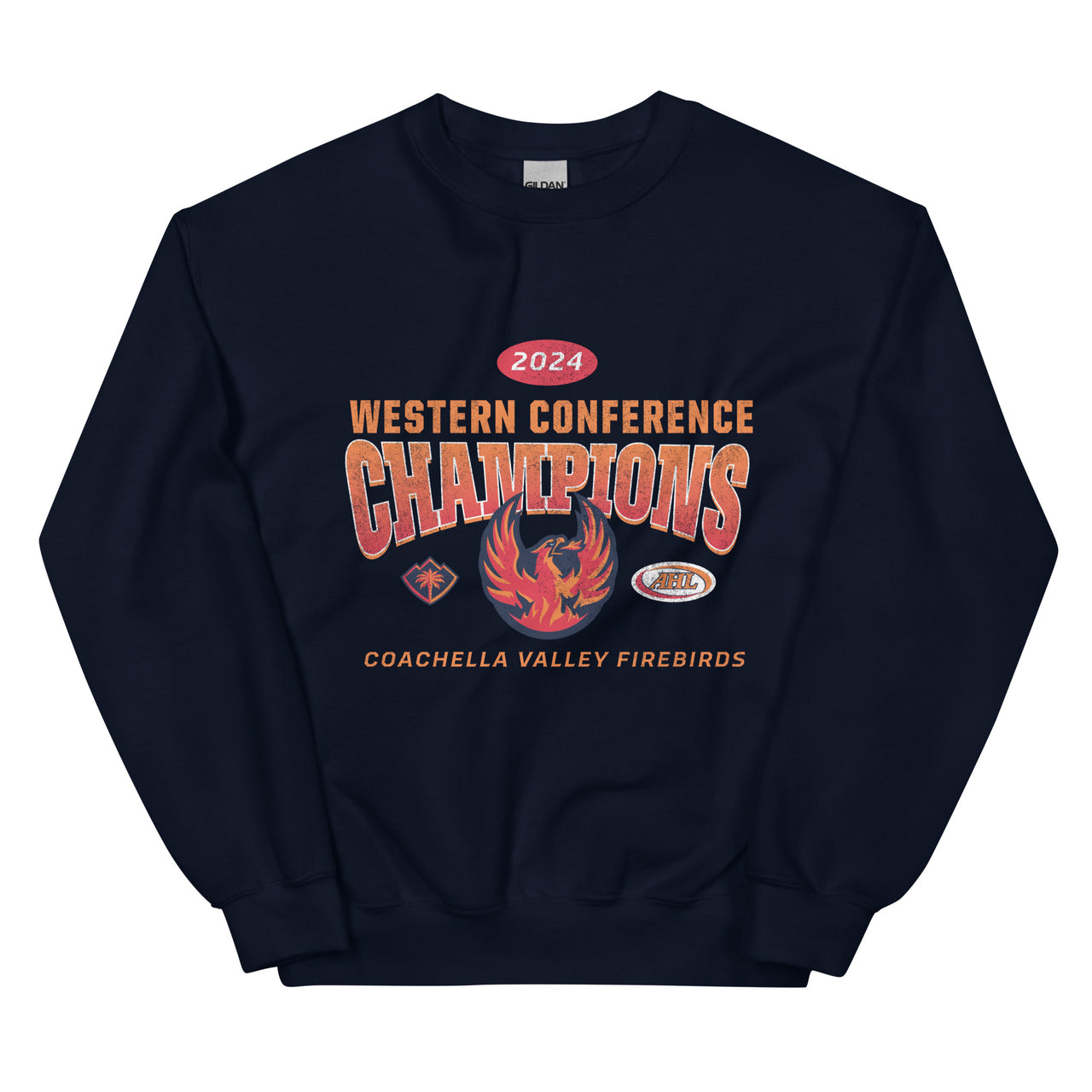 Coachella Valley Firebirds 2024 Western Conference Champions Adult Crewneck Sweatshirt