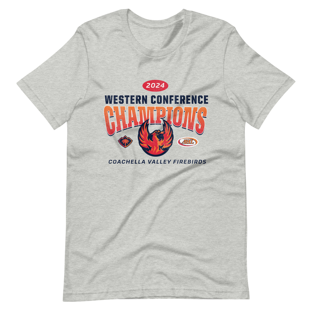 Coachella Valley Firebirds 2024 Western Conference Champions Adult Premium Short Sleeve T-Shirt