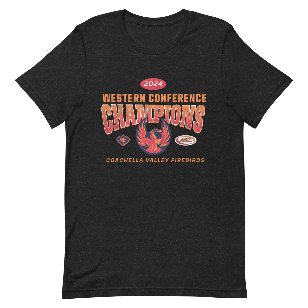 Coachella Valley Firebirds 2024 Western Conference Champions Adult Premium Short Sleeve T-Shirt