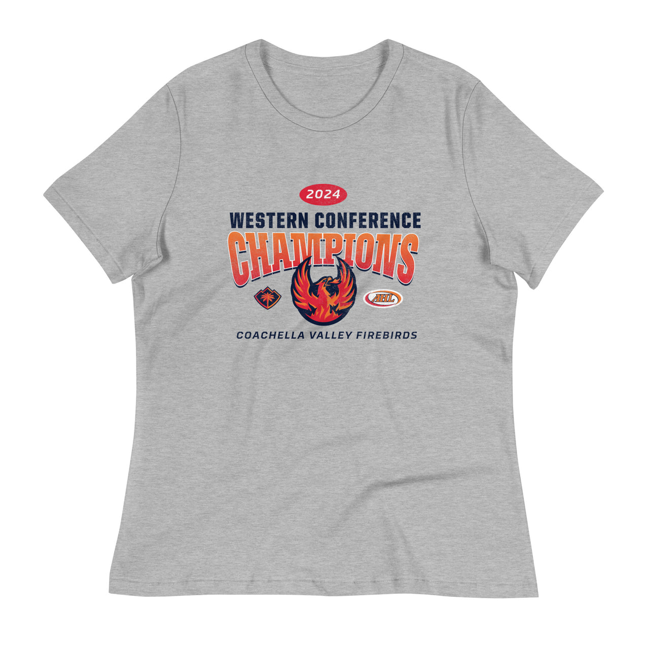 Coachella Valley Firebirds 2024 Western Conference Champions Women's Relaxed T-Shirt