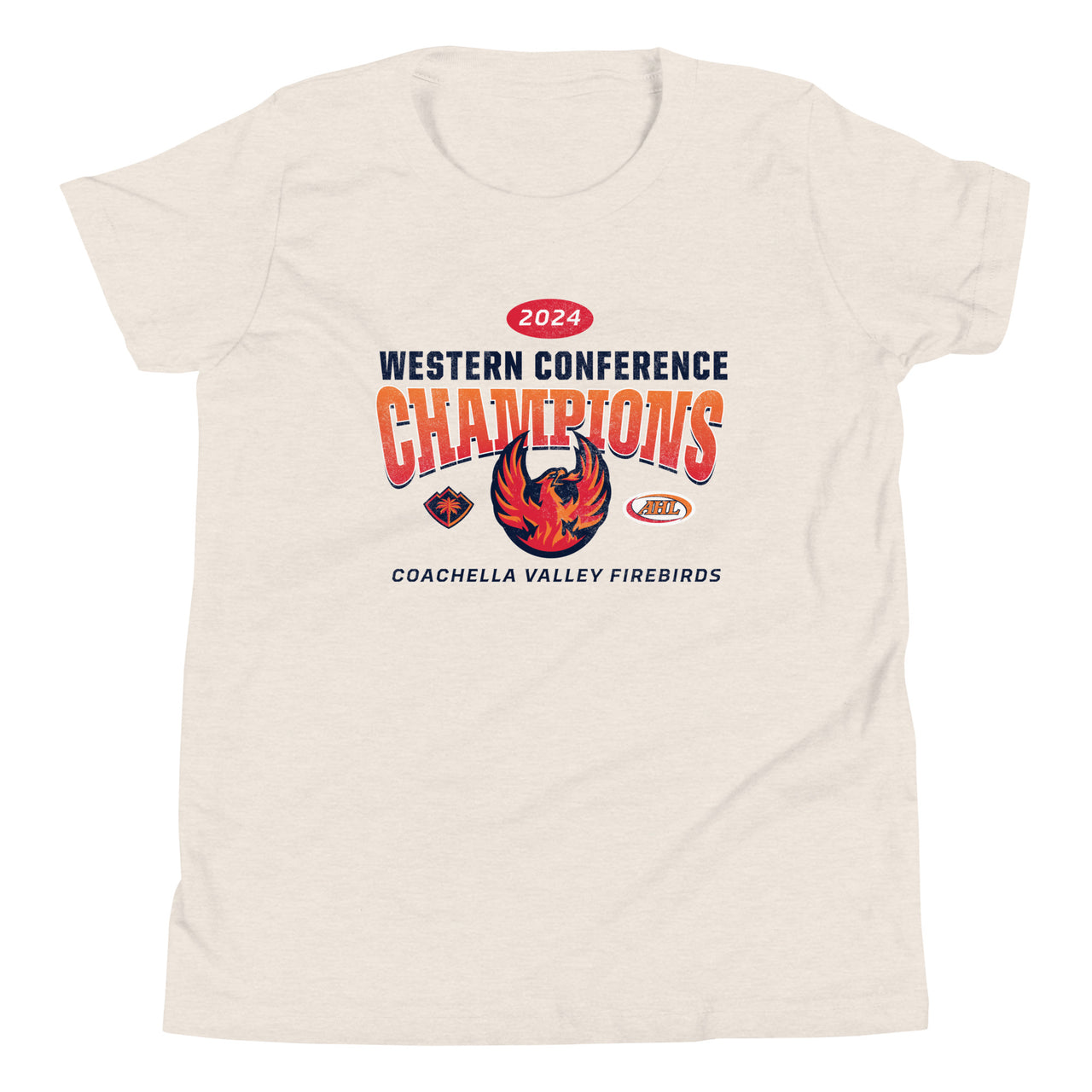 Coachella Valley Firebirds 2024 Western Conference Champions Youth Short Sleeve T-Shirt