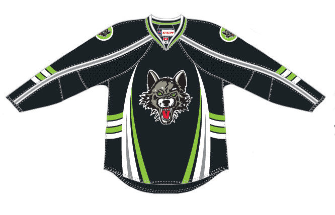 CCM Chicago Wolves Premier Third Jersey (Black) (Clearance)