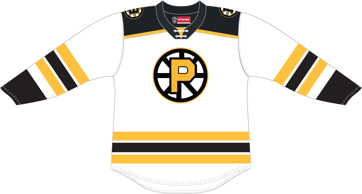 CCM Quicklite Providence Bruins Premier White Jersey