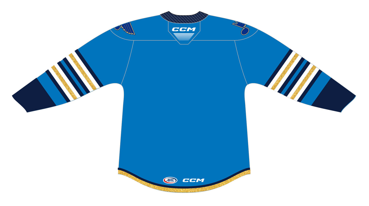 CCM Quicklite Springfield Thunderbirds Customized Premier Third Blue Jersey