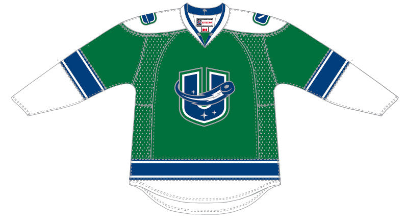 CCM Utica Comets Premier Third Jersey (Green) (Clearance)