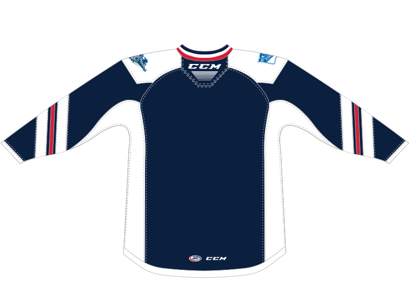 CCM Quicklite Hartford Wolf Pack Customized Premier Blue Jersey