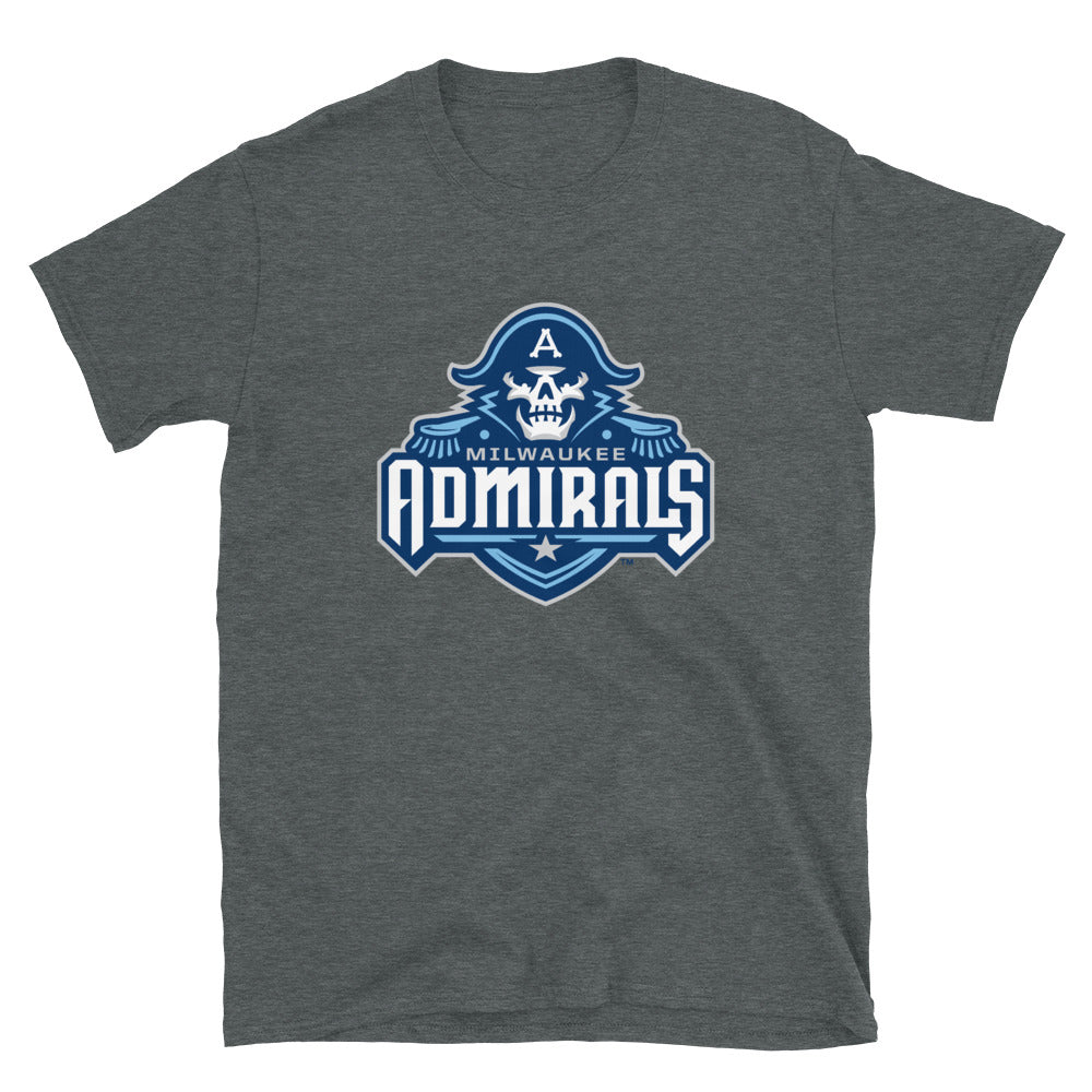 Milwaukee Admirals Adult Primary Logo Short-Sleeve Premium T-Shirt –