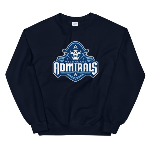 Milwaukee Admirals Adult Primary Logo Short-Sleeve Premium T-Shirt –