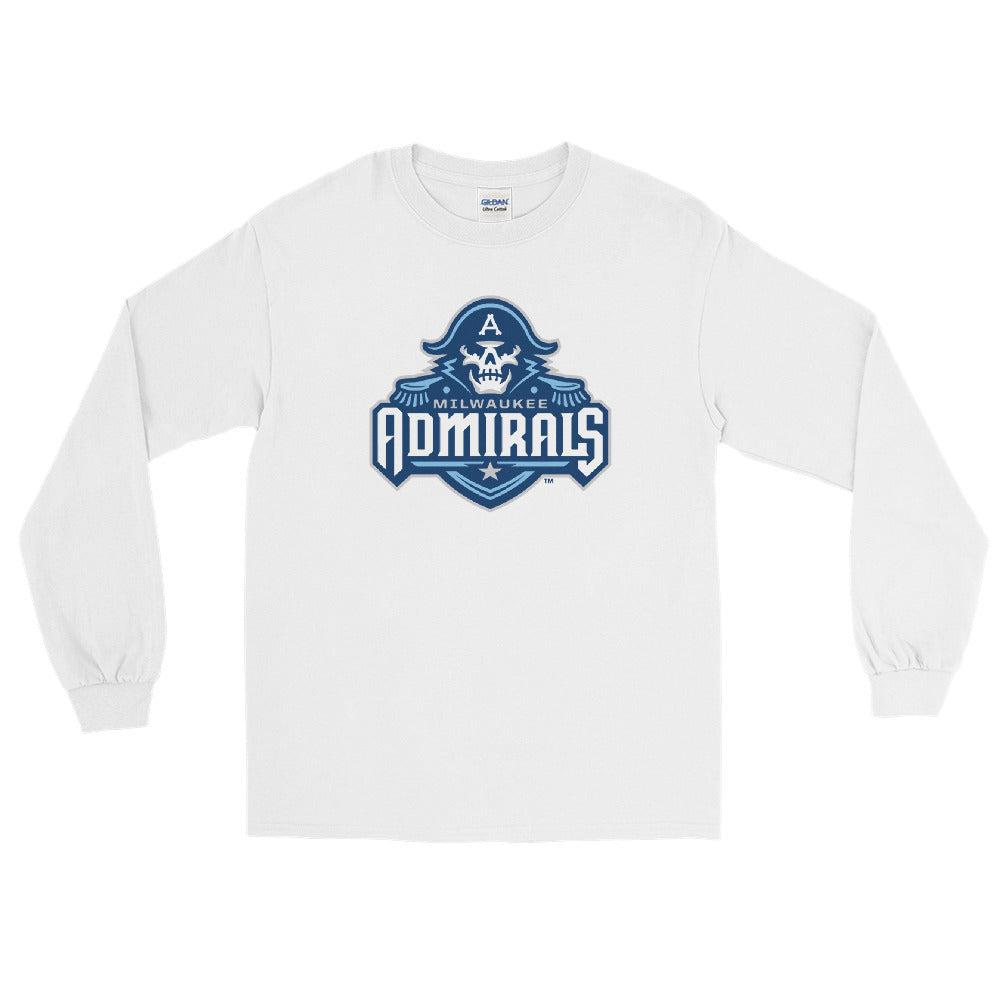Milwaukee Admirals Adult Primary Logo Long Sleeve Shirt –