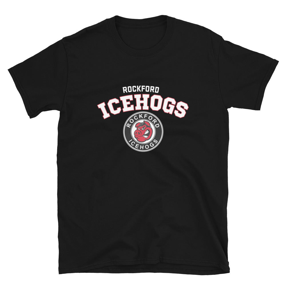 Rockford IceHogs Adult Arch Short Sleeve T-Shirt