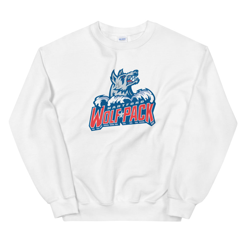 Hartford Wolf Pack Adult Primary Logo Crewneck Sweatshirt –