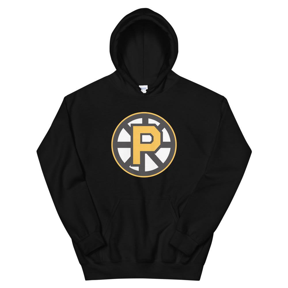 Providence Bruins Adult Primary Logo Pullover Hoodie (Sidewalk Sale, Black, XL)