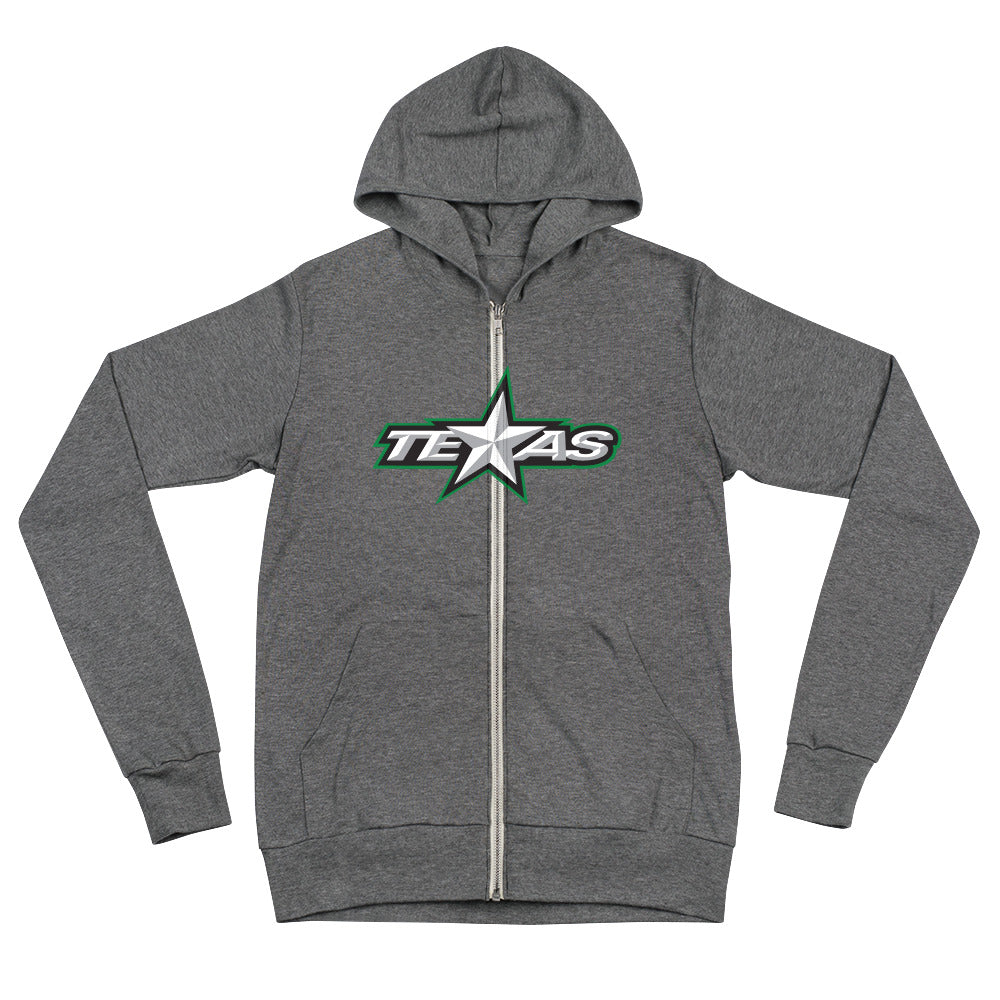 New Black Reebok Dallas Stars Hooded Full Zip Jacket Large