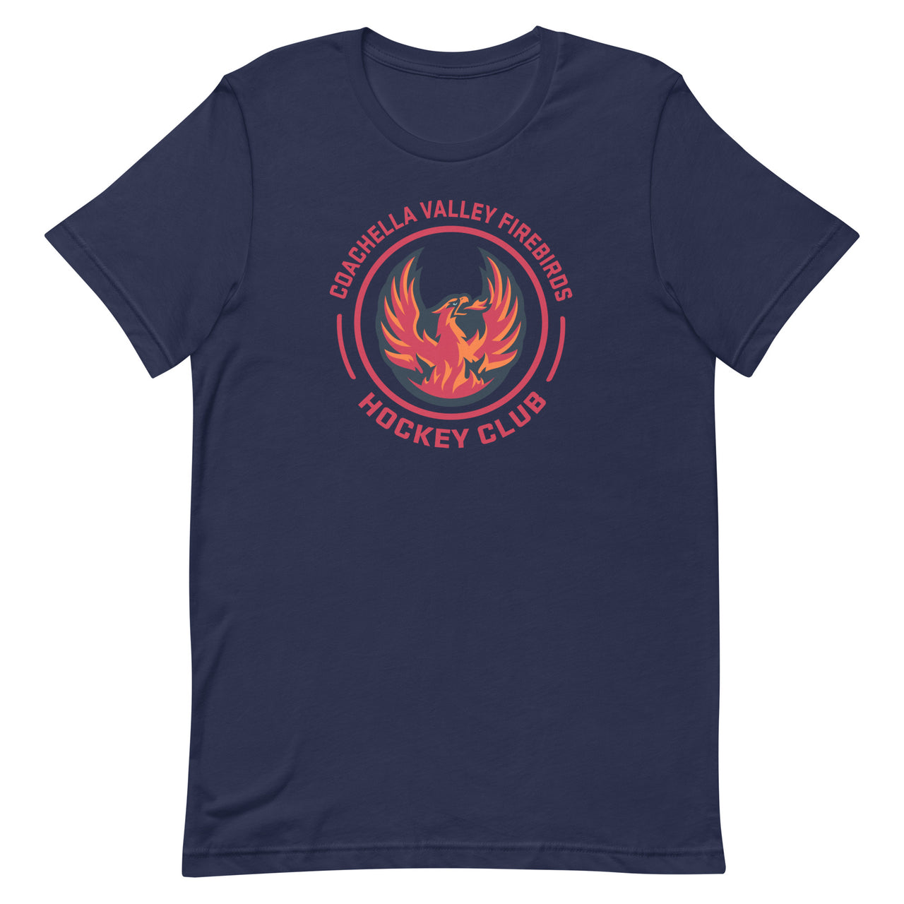 Coachella Valley Firebirds Adult Faceoff Premium Short Sleeve Shirt (Sidewalk Sale, Navy, XS)