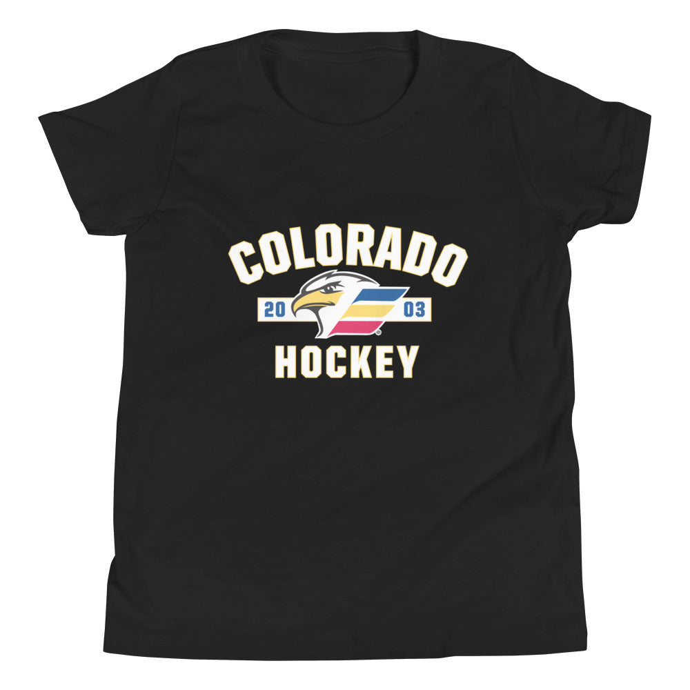 Colorado Eagles Established Logo Youth Short Sleeve T-Shirt