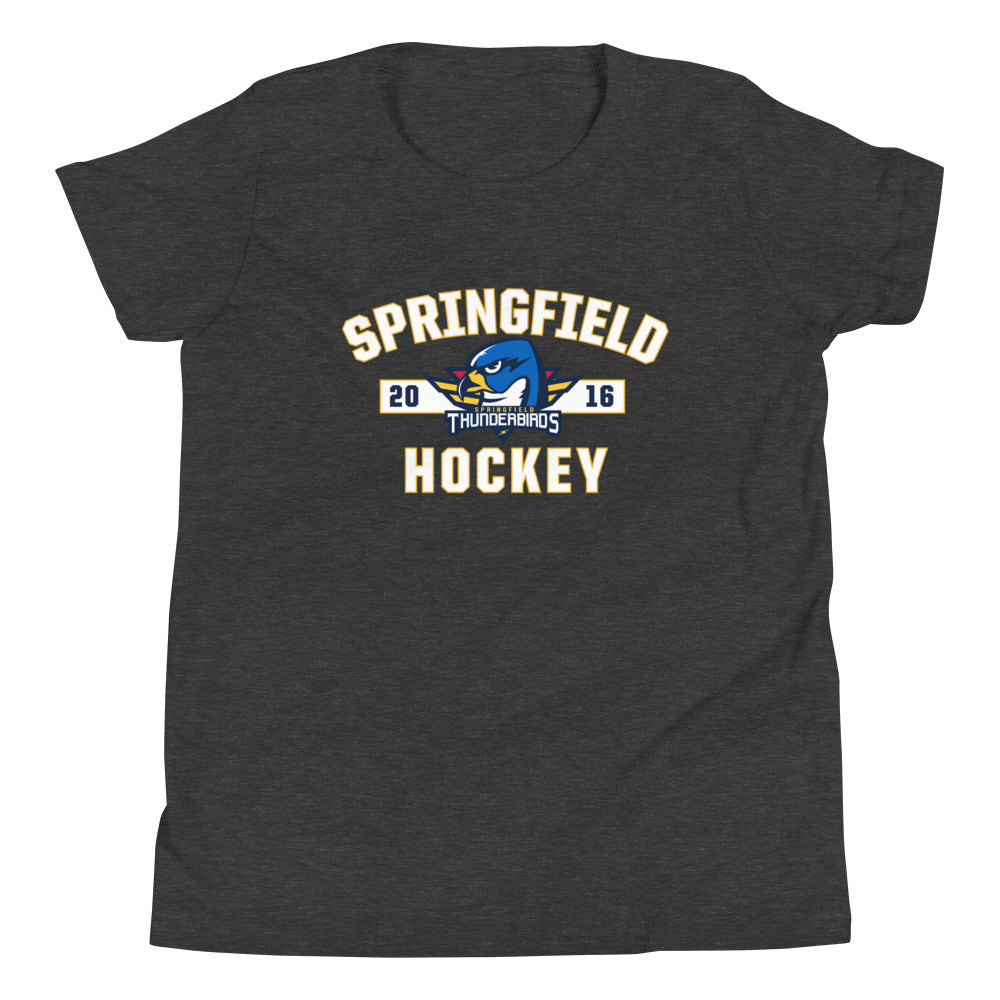 Springfield Thunderbirds Established Logo Youth Short Sleeve T-Shirt